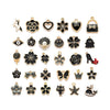 Alloy Jewelry Accessories Minimalist Small Flower Dripping Oil Earrings Bracelet Pendant