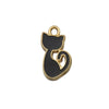 Alloy Jewelry Accessories Moon Leaf Pendant With Dripping Oil Design And Return Pattern Fruit Food Style