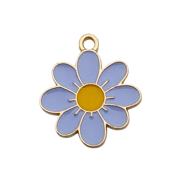 Alloy Jewelry Accessories Oildrip Purple Flower Totem Pendant