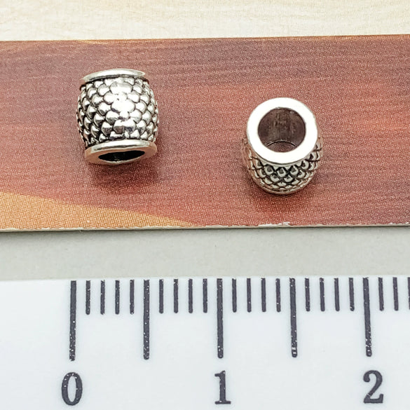 Alloy Jewelry Accessories Pendant Straight Tube Electroplated Handmade Material For Diy Bracelet