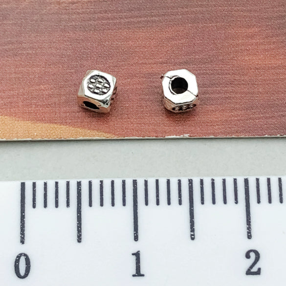 Alloy Jewelry Accessories Pendant Straight Tube Electroplated Handmade Material For Diy Bracelet