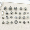 Alloy Jewelry Accessories Pendant Straight Tube Electroplated Handmade Material For Diy Bracelet