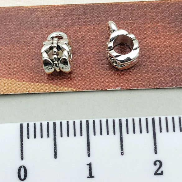 Alloy Jewelry Accessories Pendant Straight Tube Electroplated Handmade Material For Diy Bracelet