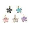 Alloy Jewelry Accessories Pendant With Dripping Oil Design And Pearl Flower For Diy