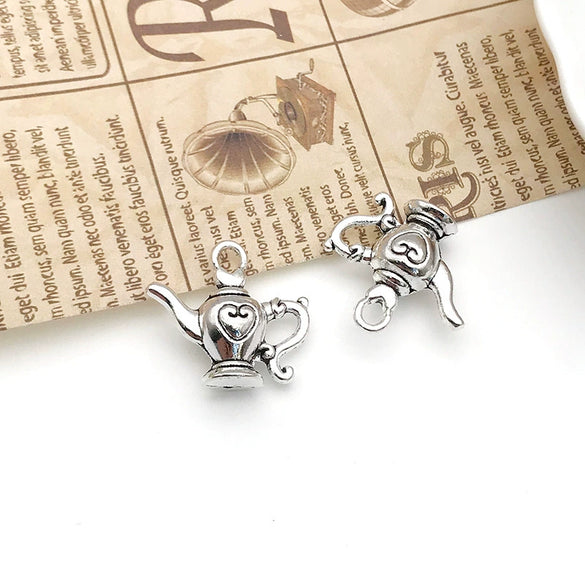 Alloy Jewelry Accessories Retro Stereo Teapot Electroplating For Diy