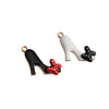 Alloy Jewelry Accessories With Oildropping Bow And Threedimensional High Heels Design For Hair And Mobile Phone