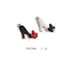 Alloy Jewelry Accessories With Oildropping Bow And Threedimensional High Heels Design For Hair And Mobile Phone