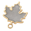 Alloy Jewelry Accessories With Pearlescent Maple Leaf Pattern And Dripping Oil Design