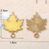 Alloy Jewelry Accessories With Pearlescent Maple Leaf Pattern And Dripping Oil Design