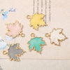 Alloy Jewelry Accessories With Pearlescent Maple Leaf Pattern And Dripping Oil Design