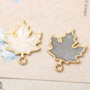 Alloy Jewelry Accessories With Pearlescent Maple Leaf Pattern And Dripping Oil Design