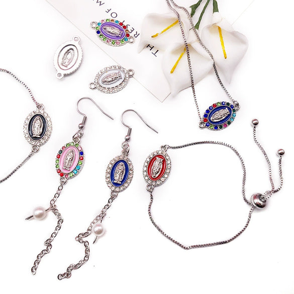 Alloy Jewelry Dripping Oil Small Pendant Accessories For Diy Bracelet Earrings