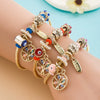 Alloy Jewelry Electroplating Devil's Eye Bracelet For Women