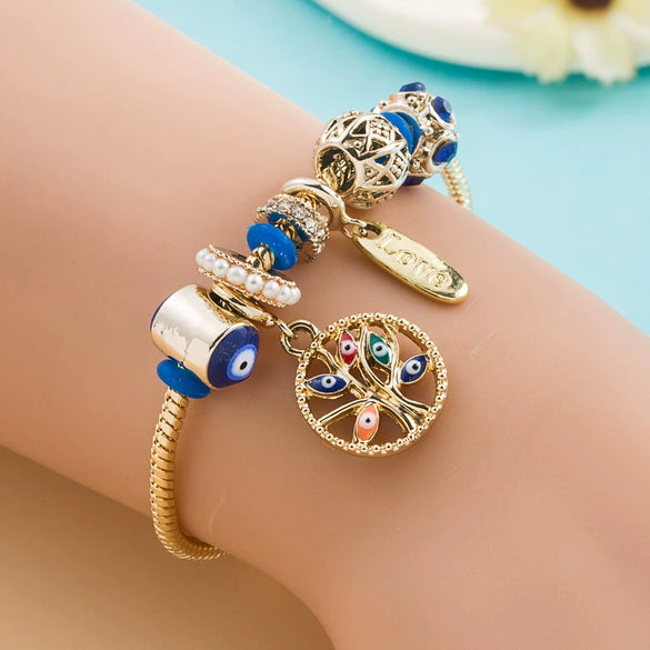 Alloy Jewelry Electroplating Devil's Eye Bracelet For Women
