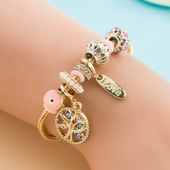 Alloy Jewelry Electroplating Devil's Eye Bracelet For Women