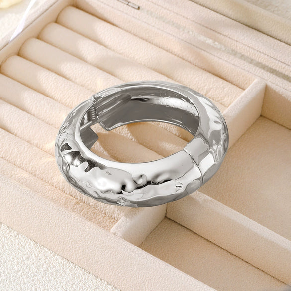 Alloy Jewelry Fashion Irregular Bracelet Geometric Style With Letters Numbers Text Electroplated