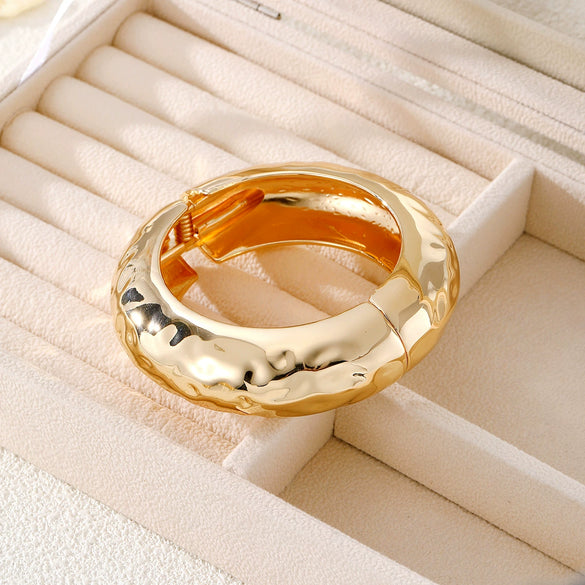 Alloy Jewelry Fashion Irregular Bracelet Geometric Style With Letters Numbers Text Electroplated