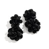Alloy Jewelry Flower Tassel Ear Clip Electroplated For Women