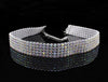 Alloy Jewelry Geometric Pattern Water Wave Chain Diamond Multilayer Collar Necklace