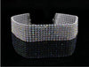 Alloy Jewelry Geometric Pattern Water Wave Chain Diamond Multilayer Collar Necklace