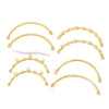 Alloy Jewelry Handmade Electroplating Versatile Geometric Twist Half Glow Bracelet