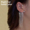 Alloy Jewelry Microinlay Butterfly Women's Ear Clip And Ear Hanging Earrings Without Ear Holes
