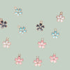 Alloy Jewelry Pendant Bracelet With Cherry Blossom Plants Flowers Style And Totem Pattern And Dripping Oil Design