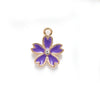 Alloy Jewelry Pendant Bracelet With Cherry Blossom Plants Flowers Style And Totem Pattern And Dripping Oil Design
