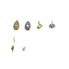 Alloy Jewelry Retro Sun Round Gold Coin Irregular Link Buckle Electroplated Bracelet Necklace