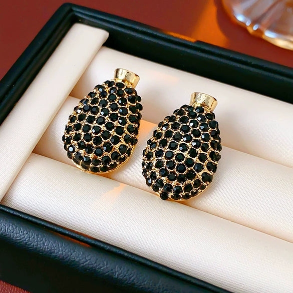 Alloy Jewelry Set For Women With Diamond Love Water Drops And Bells Pattern Medieval Vintage Style