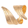 Alloy Jewelry Set With Flower Pattern For Women Electroplated Leaf Earrings Necklace And Bracelet Ring