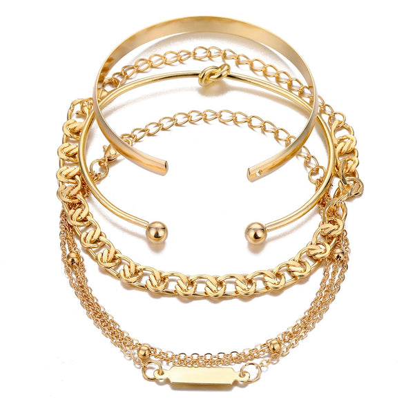 Alloy Jewelry Set With Geometric Pattern And Electroplating Treatment For Women