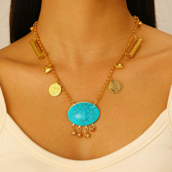 Alloy Jewelry Set With Geometric Style Electroplated Stars Sun Moon Clouds Universe Pattern For Women