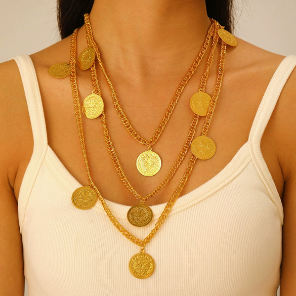 Alloy Jewelry Set With Geometric Style Electroplated Stars Sun Moon Clouds Universe Pattern For Women