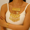 Alloy Jewelry Set With Geometric Style Electroplated Stars Sun Moon Clouds Universe Pattern For Women