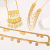 Alloy Jewelry Set With Geometric Style Electroplated Stars Sun Moon Clouds Universe Pattern For Women