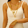 Alloy Jewelry Set With Geometric Style Electroplated Stars Sun Moon Clouds Universe Pattern For Women