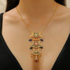 Alloy Jewelry Set With Geometric Style Electroplated Stars Sun Moon Clouds Universe Pattern For Women