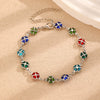 Alloy Jewelry Set With Heart Water Drop Bell Pattern Electroplated For Women Including Necklace Bracelet Earrings