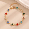 Alloy Jewelry Set With Heart Water Drop Bell Pattern Electroplated For Women Including Necklace Bracelet Earrings