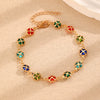 Alloy Jewelry Set With Heart Water Drop Bell Pattern Electroplated For Women Including Necklace Bracelet Earrings