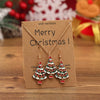 Alloy Jewelry Set With Plant Flowers Pattern Water Wave Chain For Women Earrings And Necklace With Festival Elements