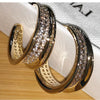 Alloy Jewelry Simple Microinlaid Zircon Star Design Women's Earrings