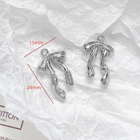 Alloy Jewelry With Cross And Butterfly Pattern Electroplated Diy Handmade Pendant Bracelet Necklace