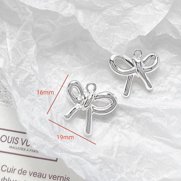 Alloy Jewelry With Cross And Butterfly Pattern Electroplated Diy Handmade Pendant Bracelet Necklace