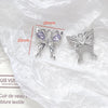 Alloy Jewelry With Cross And Butterfly Pattern Electroplated Diy Handmade Pendant Bracelet Necklace