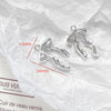 Alloy Jewelry With Cross And Butterfly Pattern Electroplated Diy Handmade Pendant Bracelet Necklace