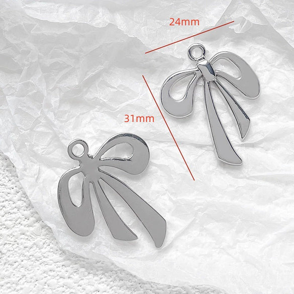Alloy Jewelry With Cross And Butterfly Pattern Electroplated Diy Handmade Pendant Bracelet Necklace