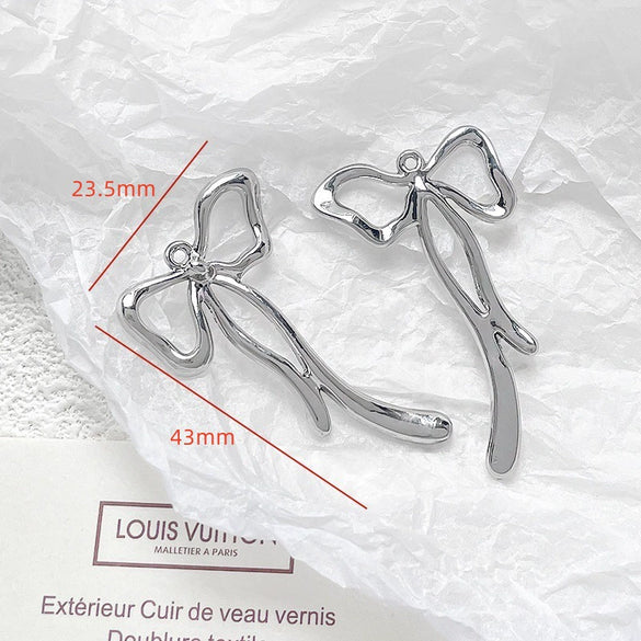 Alloy Jewelry With Cross And Butterfly Pattern Electroplated Diy Handmade Pendant Bracelet Necklace