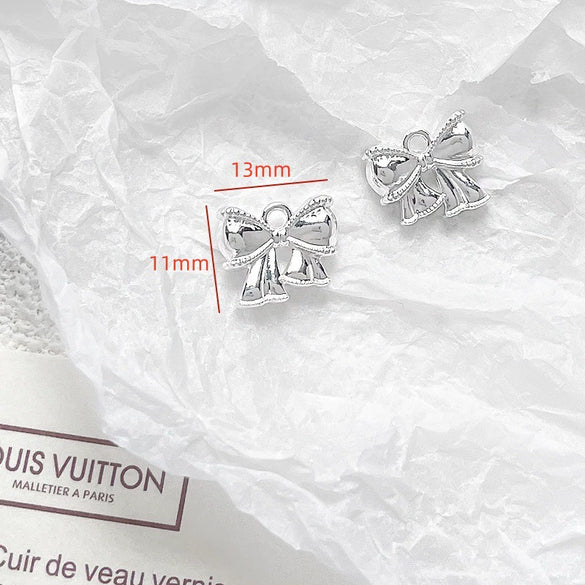 Alloy Jewelry With Cross And Butterfly Pattern Electroplated Diy Handmade Pendant Bracelet Necklace